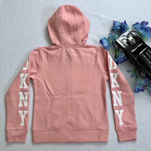 DKNY NWOT Full Zip Performance Hoodie Girls 10 - Picture 7 of 8